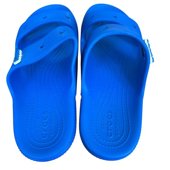 Crocs Classic Double Strap Slides Rubber Shoes Unisex M 10 / W 12 Slip On Sandal - Picture 10 of 16